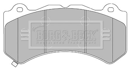 BORG & BECK Комплект тормозных колодок, дисковый тормоз BBP2436